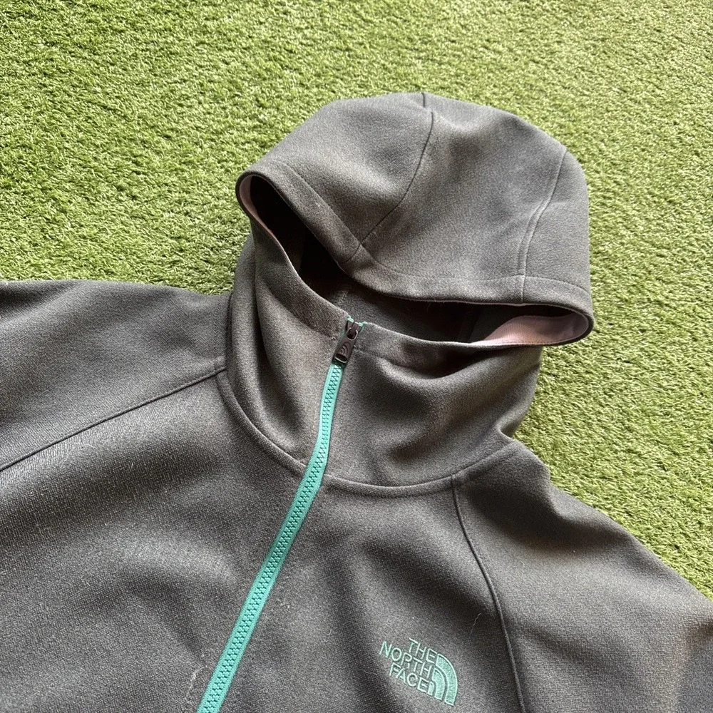 The North‎ Face Jacket Mens Extra Large Green Windstopper Fleece Softshell
